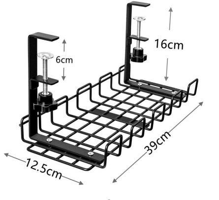 Adjustable Under Desk Cable Management Tray For Interior Office Living Room