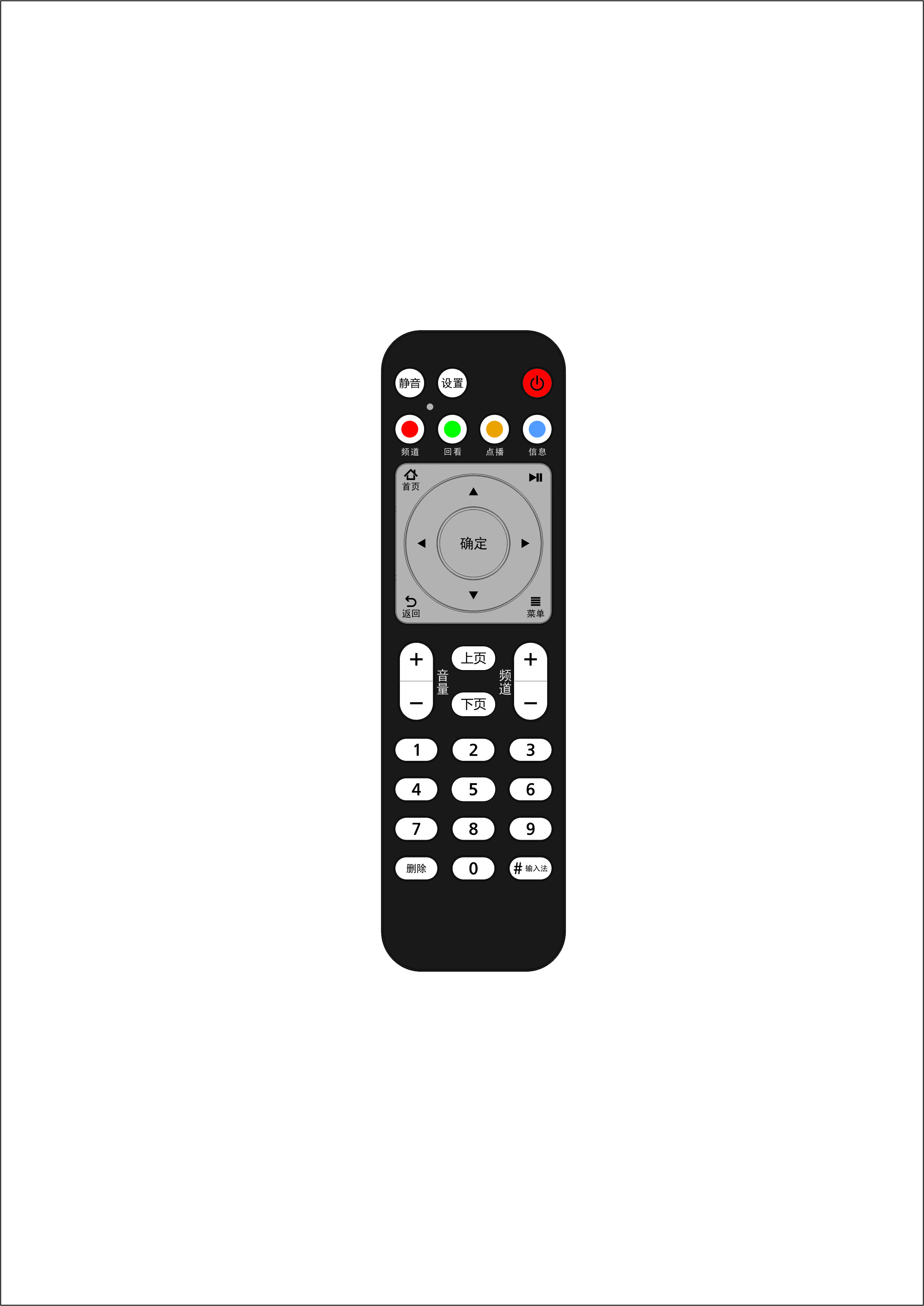 Innovative Design WIReless Remote Control For TV Moistureproof And Dustproof