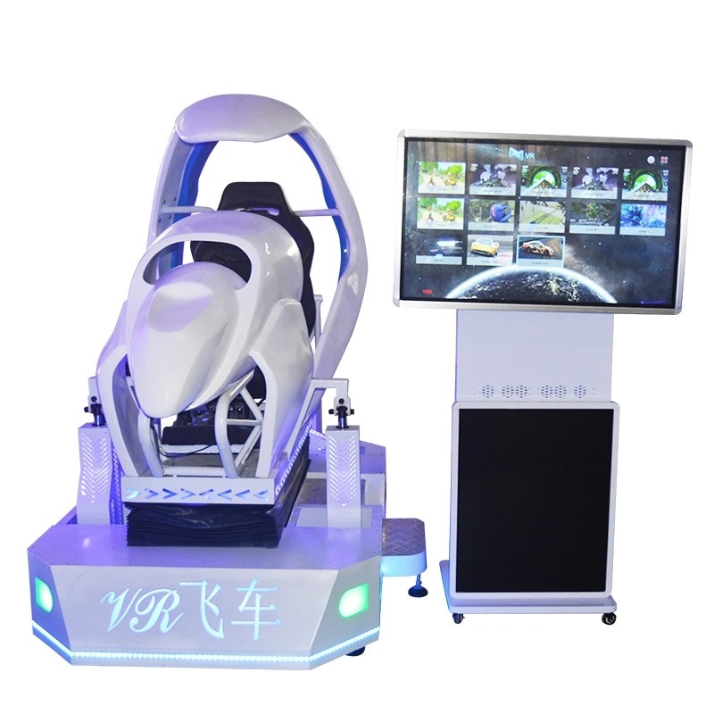 360 Degree Car Racing 9d Virtual Reality Simulator 3 Screen 6 DOF Driving Game Machine