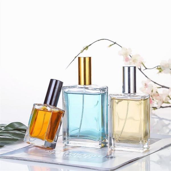 Quality 10ml 15ml Flat Square Perfume Oil Spray Bottle Luxury Glass Material for sale