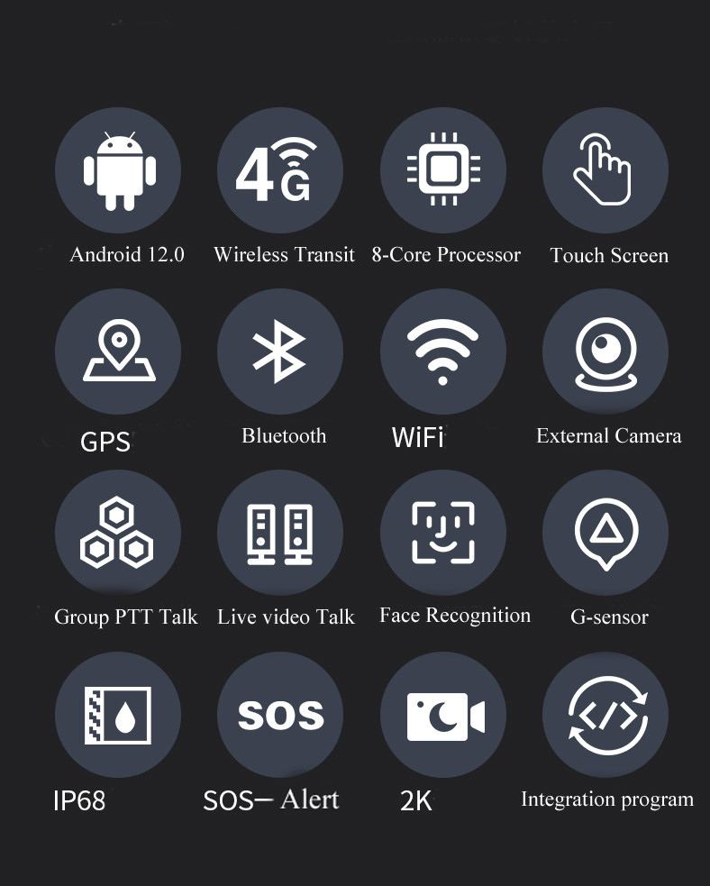 Gps Tracking 4g Body Worn Camera Above 15 Hours Recording Time Mp4 With H.264/ H.265