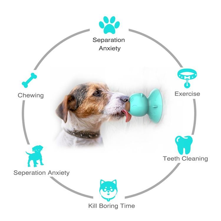 Licking Toys Cat Suction Cup Toys Dog Fun Pet Grind Teeth Chew