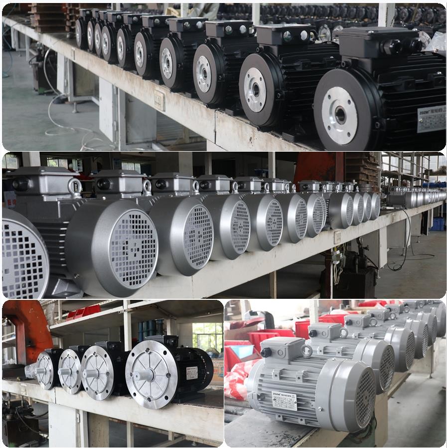 24mm 5.5kw Hollow Shaft Motor 380v 50hz Clockwise Rotation Fan Cooled