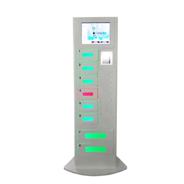 Free Charge Metal Phone Charging Station Kiosk Advertising With Different