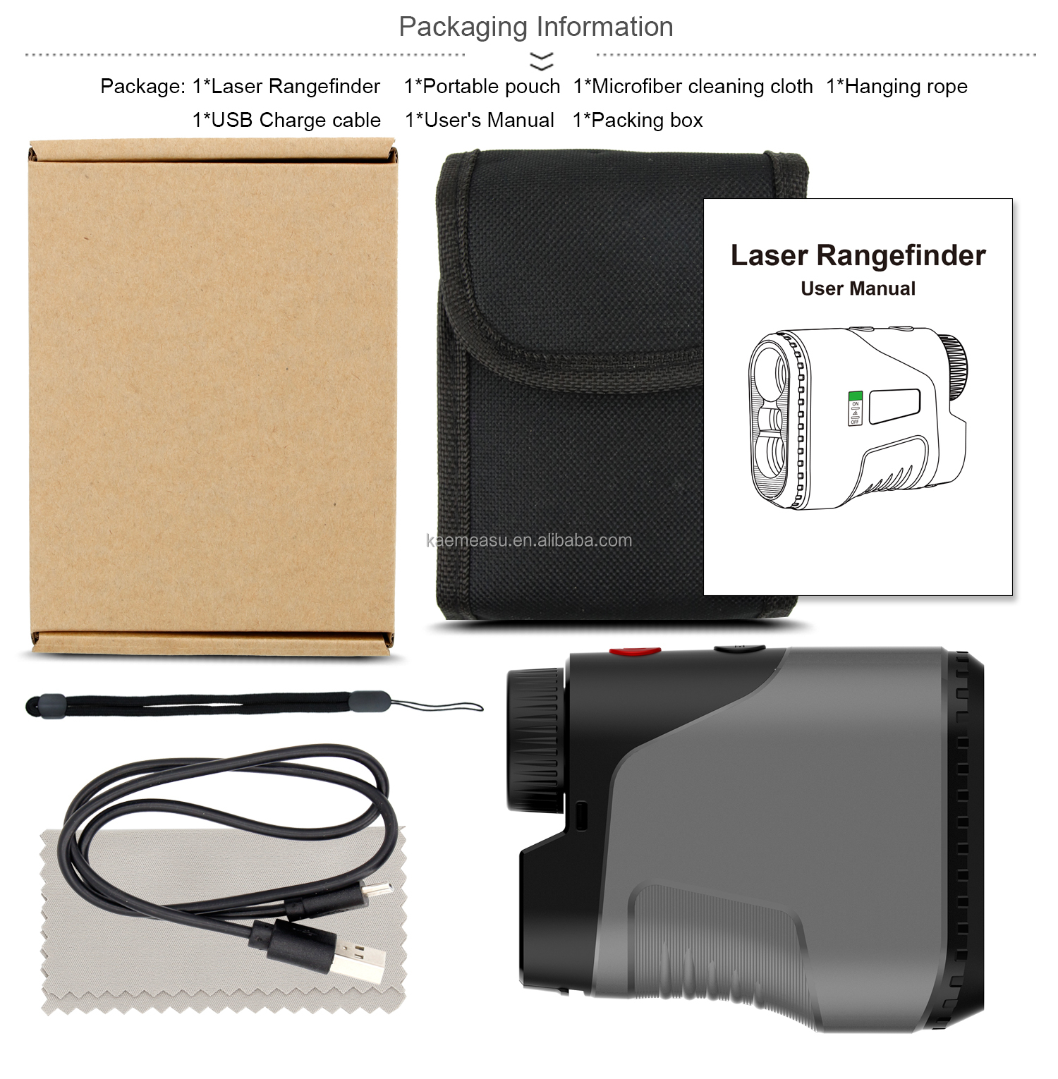 450m High Precision Rangefinder Golf Range Finder Distance Meter Laser Works Rangefinder