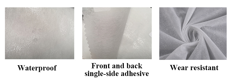100% Polyester DOT Style GAOXIN Fusible Interlining Fabric Non Woven Fusing Style DOT