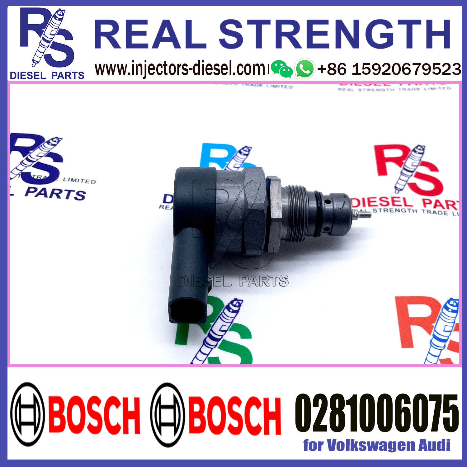 BOSCH Control Valve 0281006075 DRV Regulator Solenoid 0281006075 for Volkswagen Audi