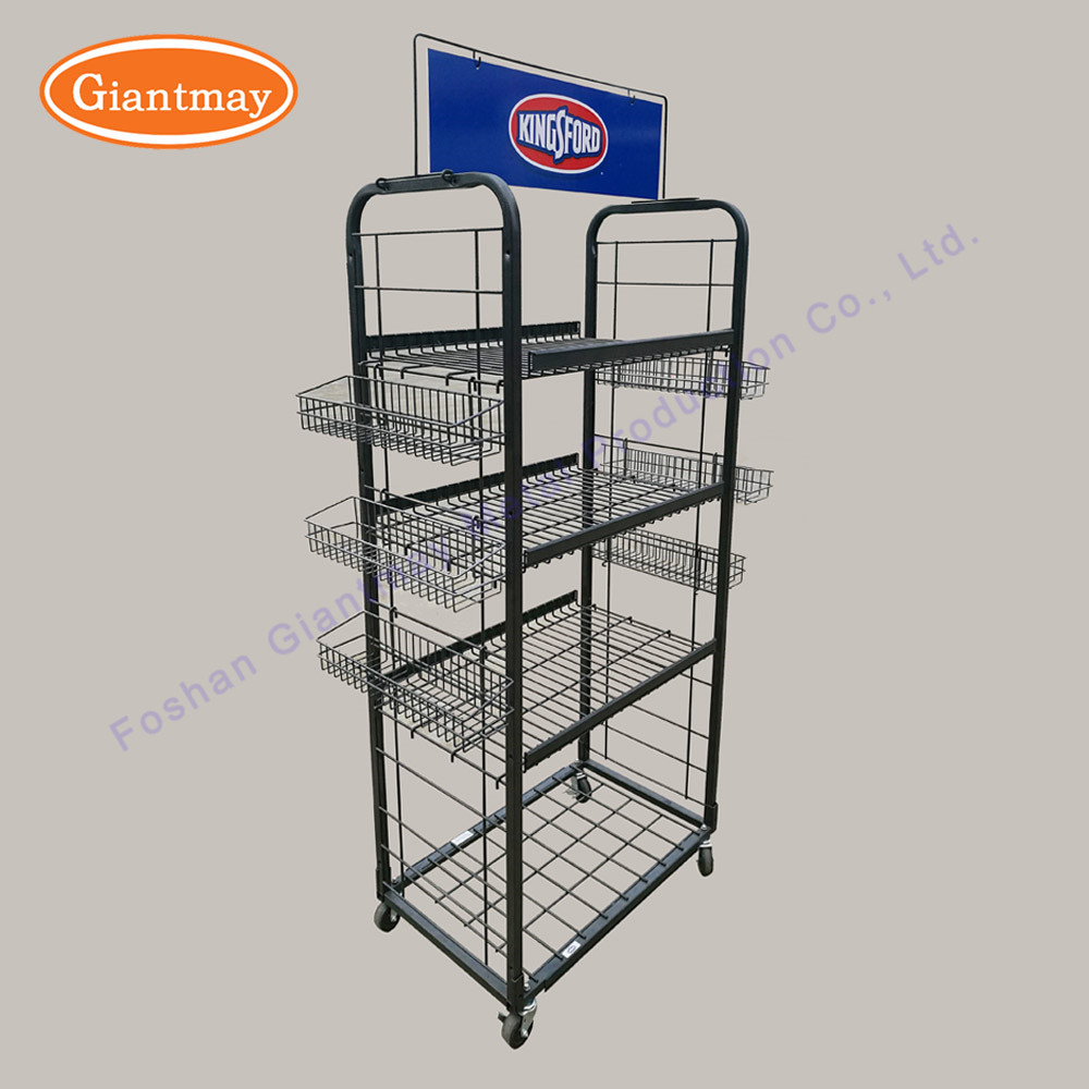Potato Chip Shelf Biscuit Display Chocolate Store Snack Stand