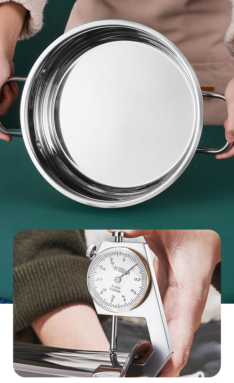 Factory Direct Kitchen Cooking Food Stainless Steel 3 PCS Cooking Pots And Pans Cookware Sets