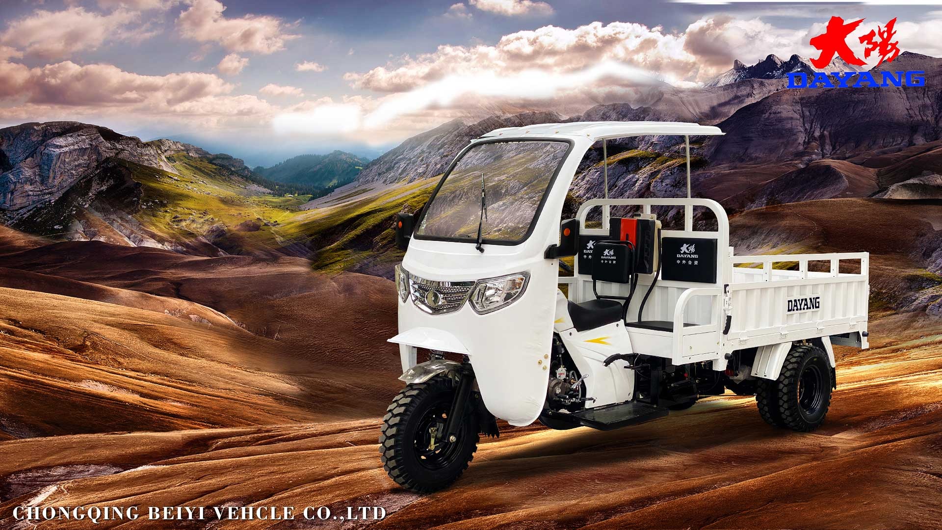Affordable Cargo Tricycle for Nigeria Market Tire Size 5.0-12 Displacement 250cc