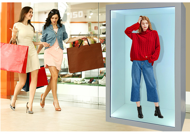 Custom Transparent LCD Display Cabinet Multi Touch Infrared Screen