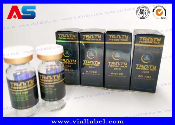 Holographic 10ml Vial Labels And Boxes Customized Brand For Glass Bottle