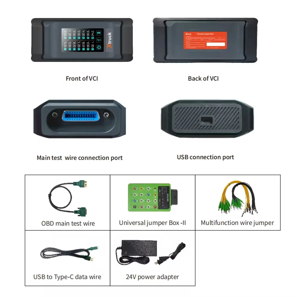Xtruck FAST SINOTRUCK Voith Faw Trailer truck diagnostic Chassis Inspection tool ZF gearbox transmission Testman +CF53
