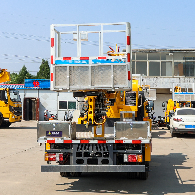 27m Hydraulic Truck Mounted Aerial Telescopic Access Ladders Bucket Truck Boom Lift Aerial Manlift Work Platform Truck A