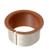 Buy cheap Metal-Polymer Low Friction Plain Bearings Flange Bushing Red Coated Collar from wholesalers