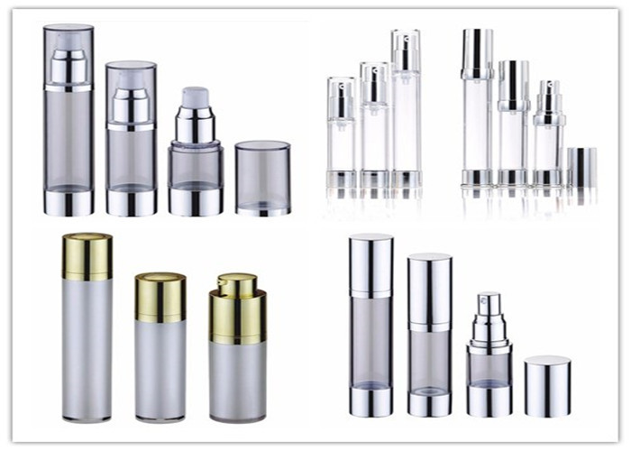 Black Blue 15 80ml Cosmetic Cream Bottle With Pump OEM UV Coating Acrylic