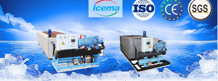 25T/24H Brine Refrigeration Block Ice Machine Industrial Salt Water