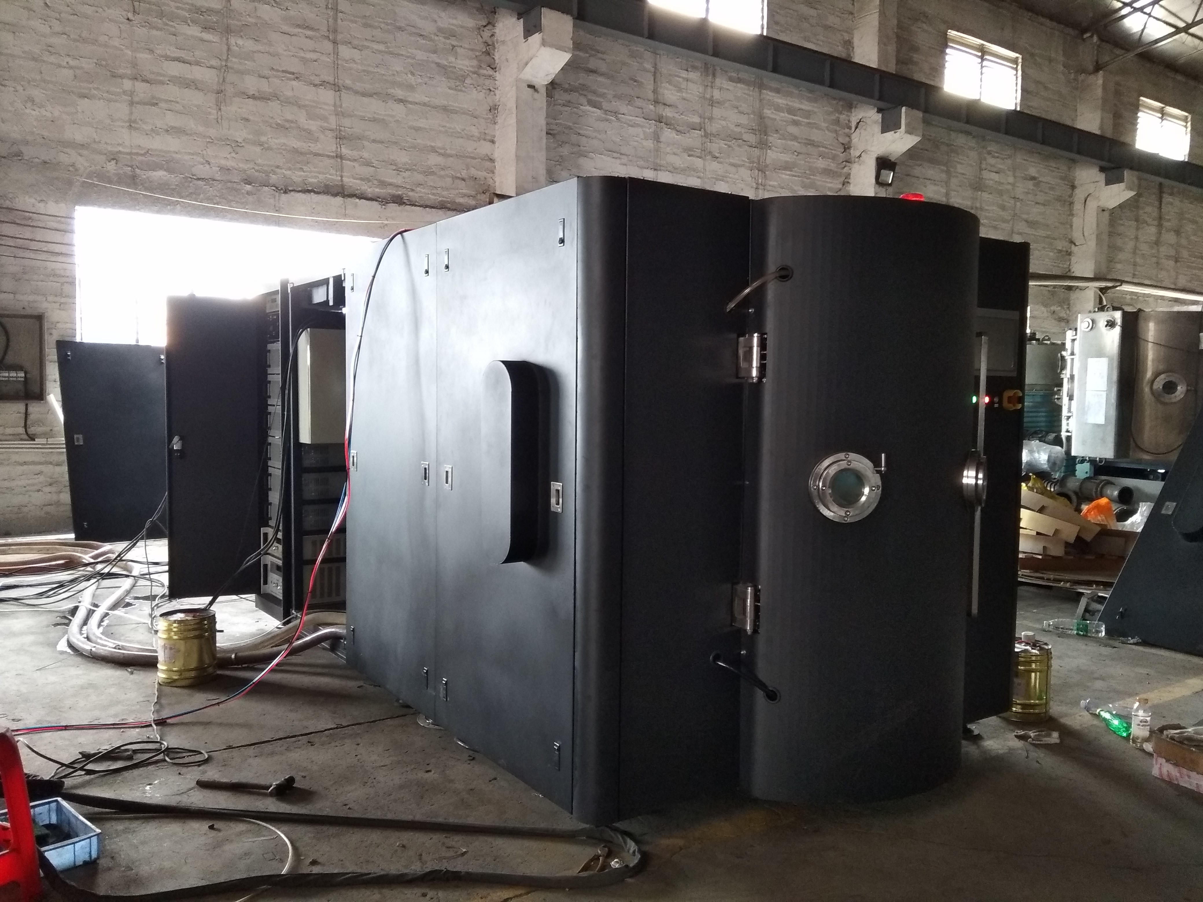 Cutlery Small Stainless Steel PVD Coating Machine With Rotary Vane Pump