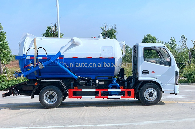 Factory Cheaper Price 5CBM DFAC DongFeng Vacuum Suction Septic Sewage Fecal Suction Truck