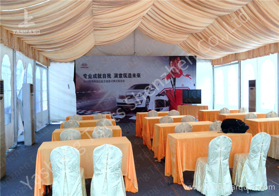 Roof Lining PVC Fabric Cover Outdoor Aluminum Profile Car Exhibition Tent