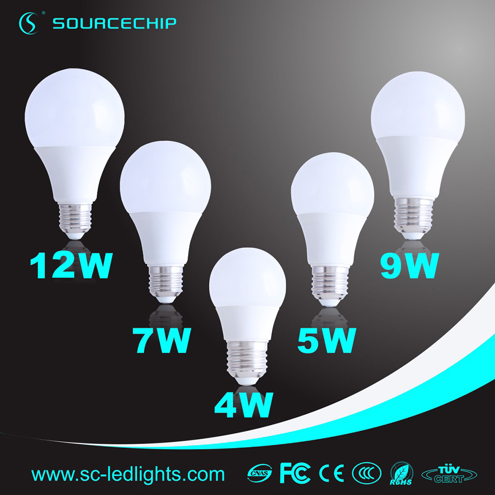 7W led bulb E14 E27 B22 China led light bulbs