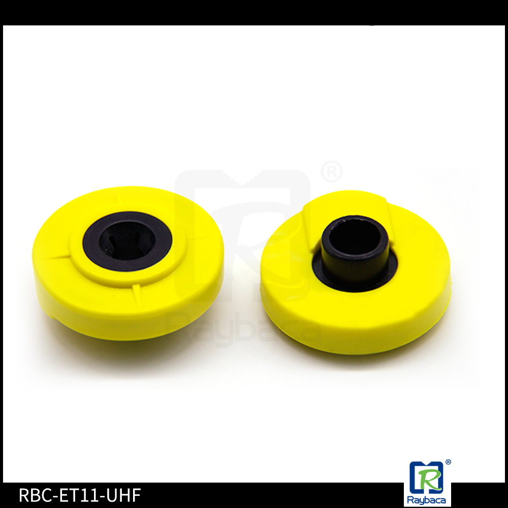 30mm Diameter livestock rfid Round shape TPU Swine UHF Animal Identification electric ear Tags
