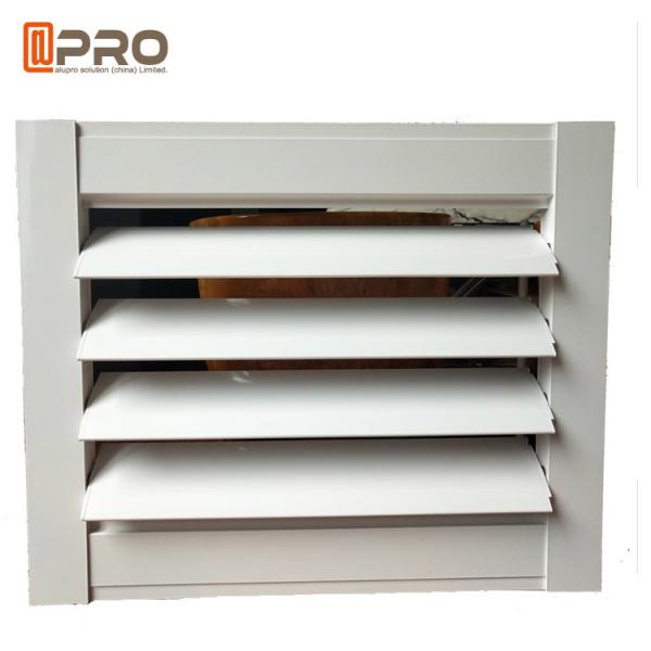 Horizontal Vertical Aluminum Aerofoil Sunshade Shutter Louver Adjust Light