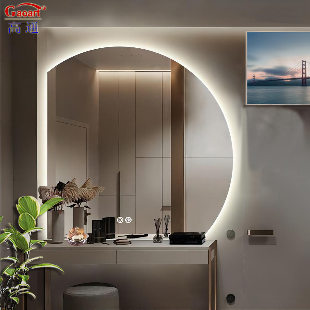 Touch Switch Function Large Glass Mirror for Modern Bedroom Wall in Design Luxury Bath