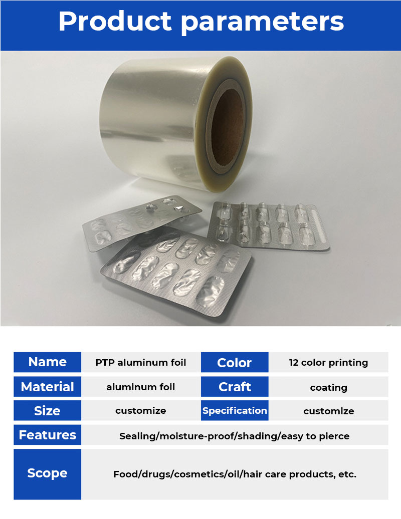 Cold Stamping Pharma Medical Packaging Bags Cold Forming Blister Aluminum Foil