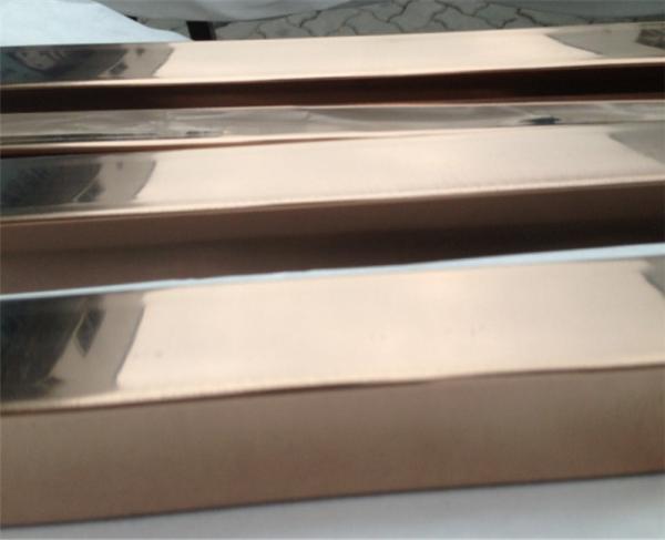 Titanium Colored Stainless Steel Pipe Tube Polished 201 304 316 For Handrail