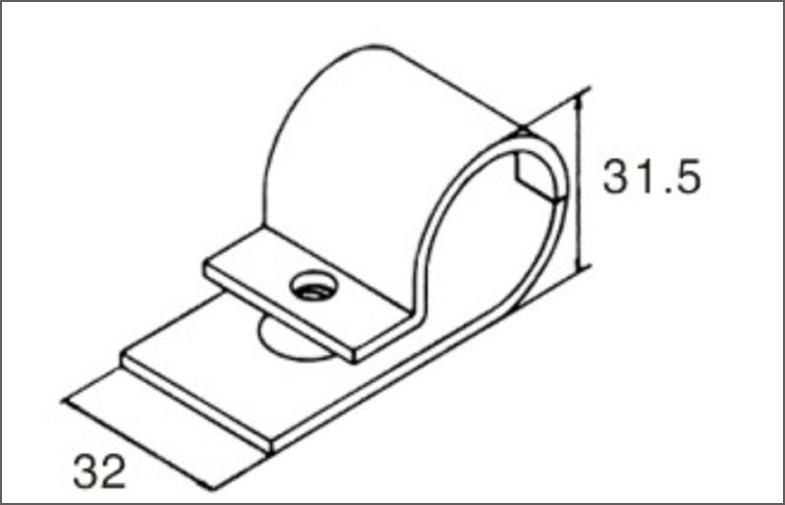 Electrophoretic Pipe Clamp Joints , Pipe Rack Stamping Black Metal Pipe Joints
