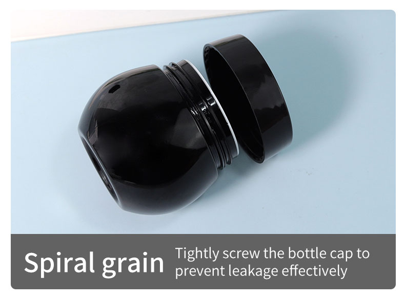 30g/50g Plastic Cap Empty Frosted Black Body Scrub Butter Face Cream Plastic Cosmetic Plastic Plastic Plastic Containers