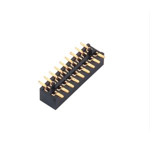 2.0mm pitch female header dual row single plastic SMT H4.3 temira without cap