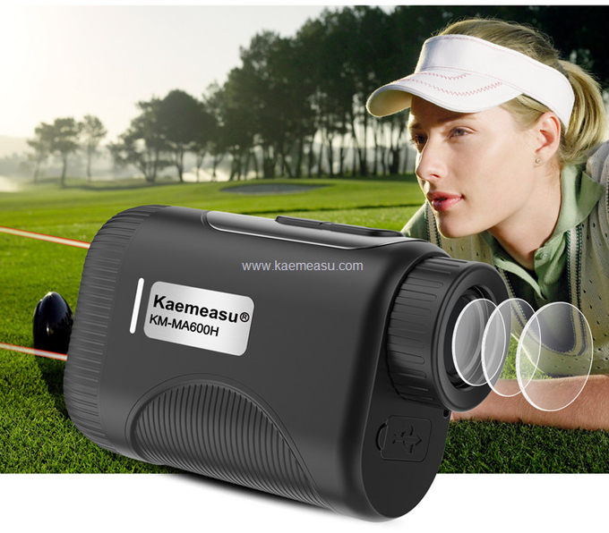 kaemeasu Mini Laser Rangefinder Rechargeable Golf Range Finder With Magnetic Adsorption MA1200
