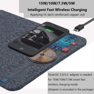 Qi-enabled Mobile Phones Compatible Wireless QI Fast Charging PAD with Magnetic