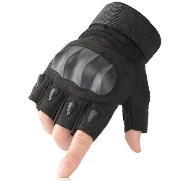 Wear Resistant Hard Knuckle Tactical Glove Half Finger Military Protective