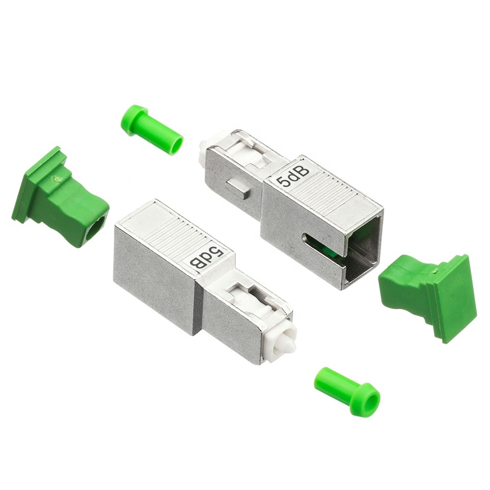 Adjustable Sc APC Male to Female Singlemode Fiber Optic Attenuator 3dB, 5dB, 10dB Optional for FTTH Communication