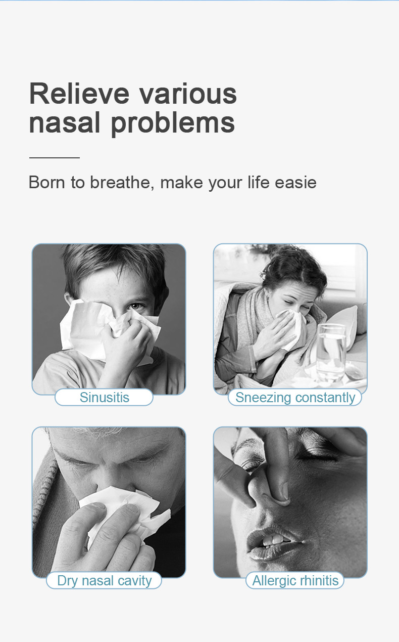 ROHS Lightweight Electric Nasal Irrigation Machine With Detachable Tank
