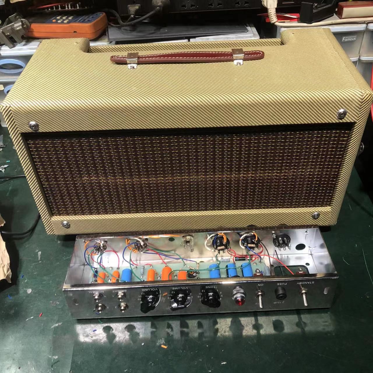 2025 Tweedle Dee Deluxe 5E3 Classic Dumble Style Mods Tweed Head, Pure Handed with Eyelet Board, 6V6GT*2, 12AX7*2, 5Y3GT*1, Grand Amplifier, Accept