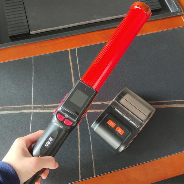 Mr Black 10 LCD Display Electrochemical Breathalyzer Red Baton Alcohol Tester