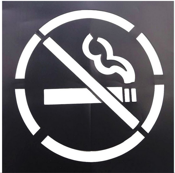 Keep Out PVC Plastic Letter Stencils Rectangle Attention Traffic Paint Stencils