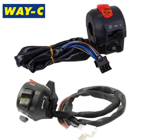 Plastic Motorcycle Handlebar Switch 21C-H3972-01 / 21C-H3963-01 Winker Switch