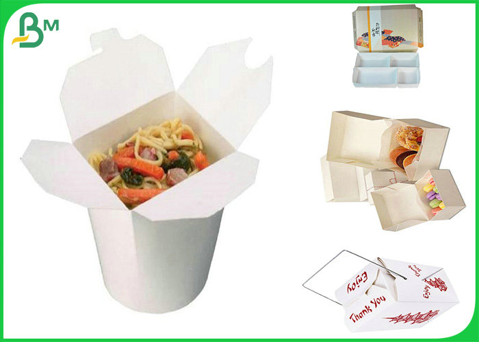 700 * 1000mm 300gr 350gr + 15g PE Coated Paper Sheet For Box of Lunch Food