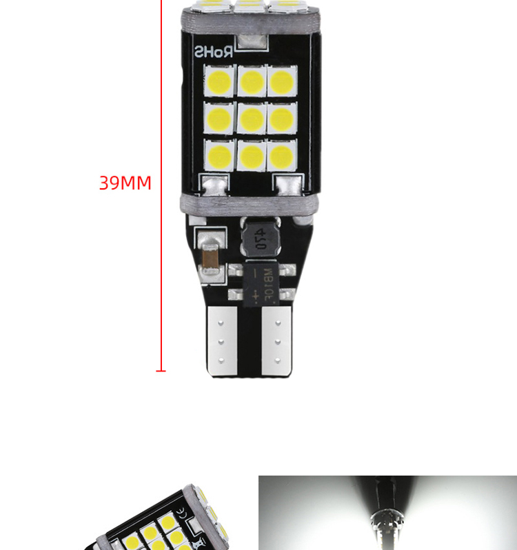 ODM 3030 T15 Automotive LED Turn Signals Canbus Error Free Brake Reversing For Cars
