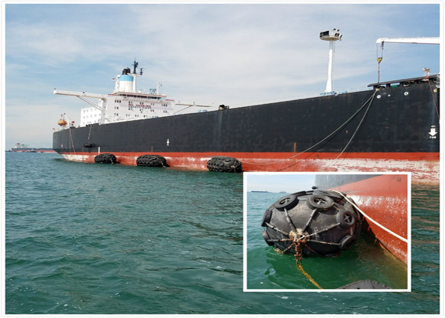 STS STD Ship Pneumatic Rubber Fender Marine Ball Customized Color