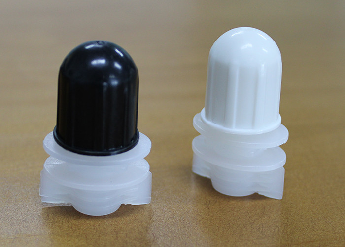 PP Plastic Pour Spout Caps Top 12mm Dia For Square Bottom Bag Oval Shape