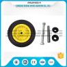 Buy cheap Yellow Color Inflatable Caster Wheels Plastic Bush Bearing Stright Vales 6PR from wholesalers