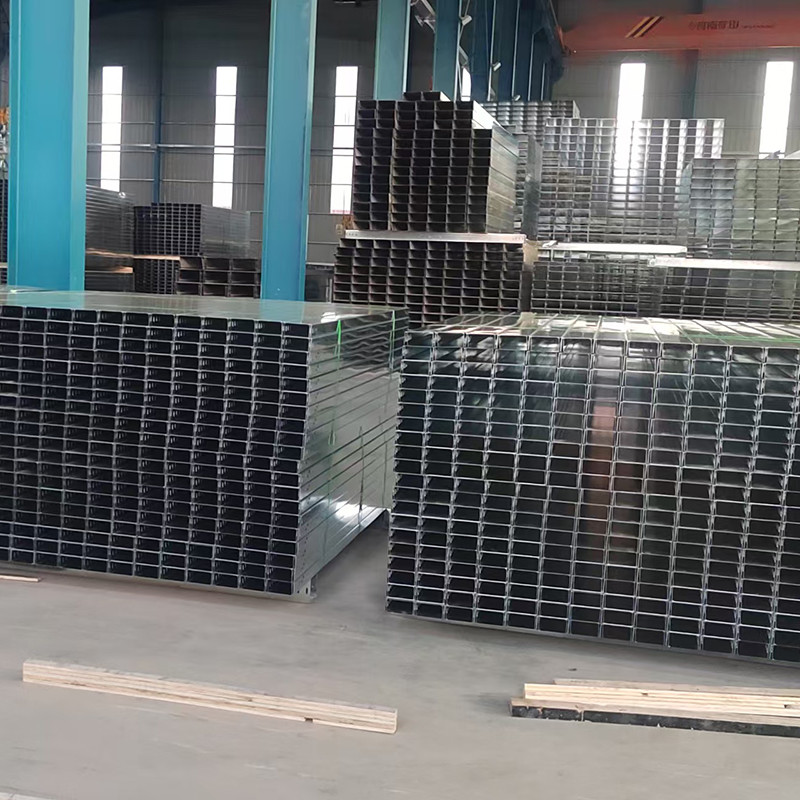 Industrial Metal Cable Tray 0.8-3.0 Mm Steel Thickness Electrical Cable Trough