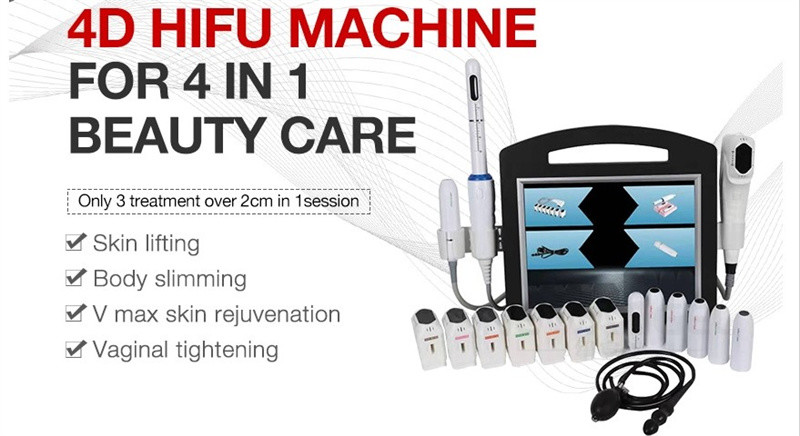 3 In 1 Hifu 4d Machine Portable Anti Aging Vagina Tightening Wrinkle Removal