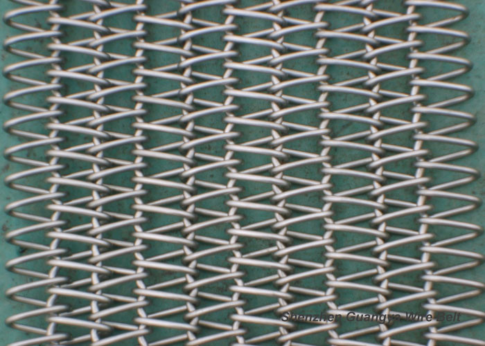 JIS Wire Mesh 35*50mm Spiral Conveyor Belt For Food Transportation